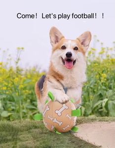 Vente chaude Écologique Drôle de Bande Dessinée Classique Latex Caoutchouc Auto-soulagement Balle Sonnerie Cloche En Peluche Molaires Pet Chien Jouets - Product Image 2