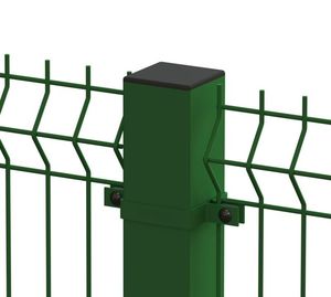 Pasokan pabrik 6ft 8ft 3D deker Panel luar ruangan pagar taman pagar jala lasan Panel hijau galvanis - Product Image 2