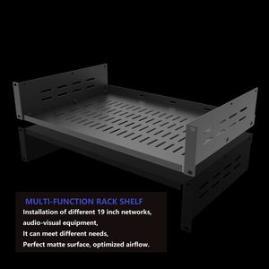 2U Giá Đỡ Thông Dụng <span class=keywords><strong>19</strong></span> Inch Có Lỗ Thông Dụng Giá Đỡ Máy Chủ Giá Đỡ-12 Inch Màu Đen Tháo Rời Sâu (2U12InD) - Product Image 3