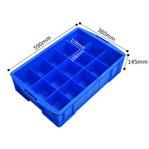 Stackable Divider hộp lưu trữ các bộ phận nhựa bin tổ chức với khoang cho phần cứng và các thành phần thùng phong cách Thùng - Product Image 3