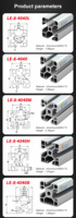 Profilés en aluminium sur mesure pour Chine : profilés en T et en V 20x20, 30x30, 40x40, 60x60, 2040, 4040 pour bancs de travail industriels et imprimantes 3D