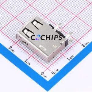 USB-103L-B-CU USB Connector Through hole Component (THT) Connector Type-A Female Side Insert 4P - Product Image 2