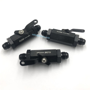 Contrôle du réservoir de carburant en ligne en aluminium Contrôle du débit <span class=keywords><strong>anti</strong></span>-<span class=keywords><strong>retour</strong></span> à sens unique avec vanne d'arrêt à levier de câble - Product Image 3