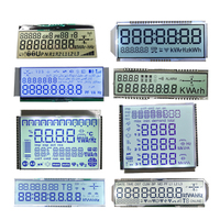 Fabrik Kleiner Mini Kundenspezifischer OEM TN/HTN TFT Reflektiver 2-8-stelliger 7-Segment-LCD-Bildschirm Zweizeilige Serielle Schnittstelle LED-Hintergrundbeleuchtung 0,5