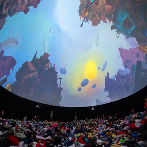 360 độ Chiếu màn hình mái vòm xung quanh chiếu 3D đầy đủ nhập vai hiển thị rạp chiếu phim mái vòm gian hàng Màn hình máy chiếu - Product Image 1