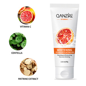 Gel Scrub Wajah Vitamin C Trade Blood Peeling Pengangkat Sel Kulit Mati Penghilang Komedo Gel Pengelupas Kulit Perawatan Kulit Korea - Product Image 4
