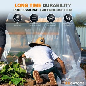 Rouleaux de film plastique transparent souple de 6 mil, 20' x 100', résistant à l'humidité, qualité alimentaire, en PE, pour protection - Product Image 5