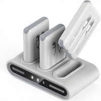GOODaaa Pack de 3 batteries externes portables ultra-minces 10000 mAh avec ports USB-C (sorties/entrées) et protection intégrée contre les courts-circuits