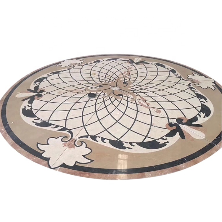 Chine jet d'eau de marbre de plancher de jet d'eau parquet sol en mosaïque de marbre de modèle de conception