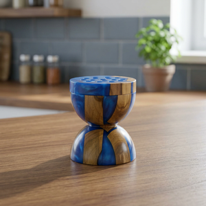 Brûleur d'encens en bois fait main, design marbré vert bambou, décoration aromatique pour la maison, utilisation toute saison - Product Image 4