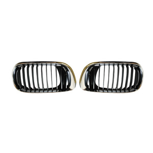 Grille de pare-chocs avant BMW Série 3 E46 51137030545 semi-électroplaquée gauche et droite, pièce de rechange - Product Image 2