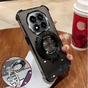 Phone <strong>Case</strong> <strong>For</strong> Xiaomi Redmi <strong>Note</strong> 14 15 Pro Plus 15 15C 14C 14S 4G 5G Magnetic Holder Stand Plating <strong>Soft</strong> Clear Shockproof Cover - Product Image 5