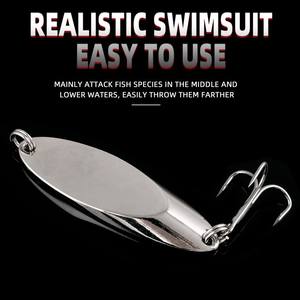 เหยื่อตกปลาแบบตะขอเกี่ยวโลหะประดับเลื่อมหลากสีสัน รูปทรงปากม้า สำหรับปลาแมนดารินดำ - Product Image 4