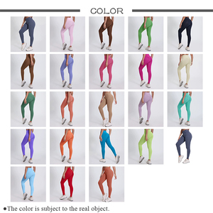 Leggings da Yoga per Donna con Logo Personalizzato, Abbigliamento Sportivo da Corsa, Forma a V Push-up, Vita Alta Senza Linea Frontale a T, per Palestra e Fitness - Product Image 3