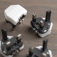 UK ISOD Aluminium 2 noyaux Prise britannique 3 broches BS1363 Certificat UK Power Plug Insert 13A Fusible plug Câble d'alimentation électrique