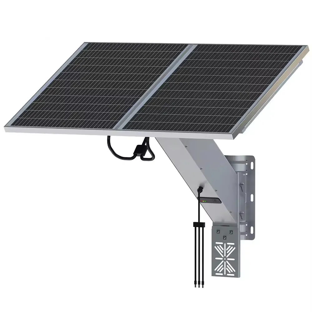 Tecdeft Panneau solaire complet pour l'extérieur Système solaire hors réseau Le kit d'énergie solaire CCTV peut être appliqué aux propriétés agricoles extérieures