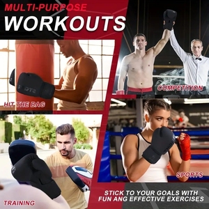 Guantes De <span class=keywords><strong>Boxeo</strong></span> Personalizados Profesionales De Cuero PU De <span class=keywords><strong>Boxeo</strong></span> 16oz Guantes - Product Image 5