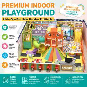 <b>Indoor</b> Playground Soft Play with <b>Slide</b> Sand Play Area for Preschool Daycare Center - Product Image 1