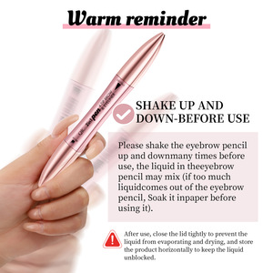 4-Tip Microblading 2-in-1 Eyebrow Pencil and <b>Eyeliner</b> Kit Waterproof Long-Lasting Natural High Pigment Eyebrow Enhancer - Product Image 5