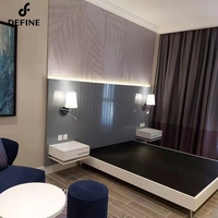 Meubles d'hôtel au Design moderne pour chambre à coucher de luxe 5 étoiles, lit d'hôtel Se, ensembles de meubles de chambre personnalisés