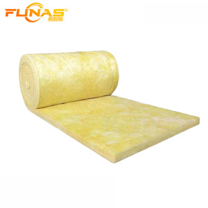 Rollo de Lana de Vidrio de Alta Calidad Funas para Aislamiento Térmico <span class=keywords><strong>y</strong></span> Acústico, Material de Construcción Insonorizante para Paredes, Techos <span class=keywords><strong>y</strong></span> Tuberías - Product Image 1