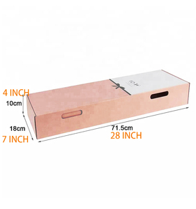 Boîte à fleurs longue en carton ondulé de luxe, emballage cadeau floral, boîte cadeau pour fleurs, boîtes pour arrangements floraux - Product Image 5