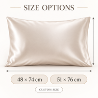 Taie d'oreiller de luxe personnalisée brodée en soie de mûrier 19 mommes 100% avec enveloppe pour cadeau ou usage domestique