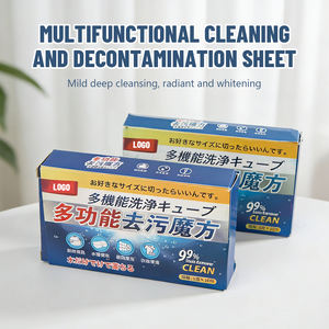 Tablettes de nettoyage multi-usages pour salle de bain, cubes de nettoyage effervescents, tablettes nettoyantes multi-surfaces effervescentes pour éliminer les taches - Product Image 2