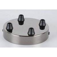Plafonnier rond en métal à 4 trous pour suspension ou applique murale