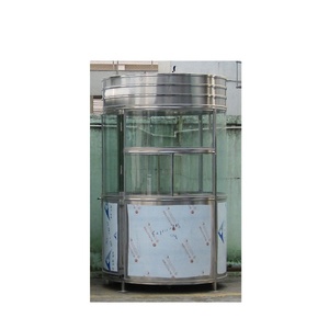 Moderno Design rotondo cabina di sicurezza stile industriale struttura in acciaio prefabbricato stand per <span class=keywords><strong>il</strong></span> parcheggio o Hotel ingresso Carport uso - Product Image 1