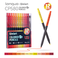 Série Rouge Jaune Chaud – Ensemble de Crayons de Couleur Mécaniques Non Solubles – Teintes Coucher de Soleil – Ombres Artistiques Professionnelles Automatiques – Vente en Gros CN HUB