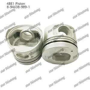 Piston 4BE1 94438-989 pour des pièces de réparation de moteur d'Isuzu