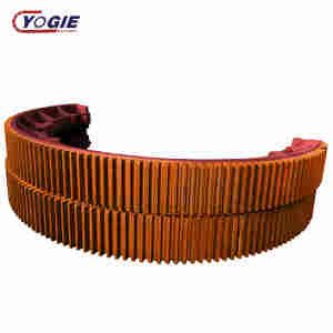 China Marke Yogie anpassen Drehrohrofen Guss Stahl ZG310-570 großen Modul Zement kugelmühle großen Ring Stirnrad Zahnrad - Product Image 1