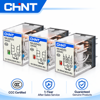 Relais électromagnétique populaire CHINT NXJ avec options de bobine AC/DC et indicateur LED pour contrôle industriel