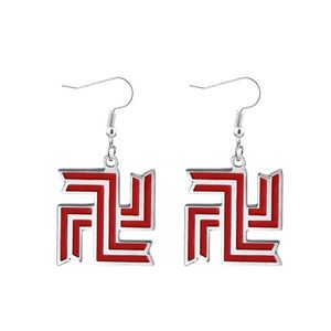 Collar con el Logotipo de la Banda <span class=keywords><strong>Manji</strong></span> de <span class=keywords><strong>Tokyo</strong></span> Revengers, Joyería de Metal Rojo de Doble Cara, Pendientes, Llavero con el Logotipo de la Banda <span class=keywords><strong>Manji</strong></span>, Regalo - Product Image 5