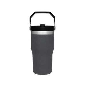 Botella de agua con aislamiento al vacío, vaso de paja con tapa de tornillo, reutilizable, a prueba de derrames y fugas - Product Image 4
