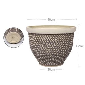 8 Styles Produits En Gros Maceta Tendance Grand Jardin Rond Extérieur Intérieur Maison Jardin Décor Ornement Fleur Bonsaï Plante Pot - Product Image 6