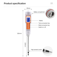 Outil de test de conductivité à capteur métallique de haute précision 3 en 1, compteur de sol numérique TDS EC pour plantation de jardin et de ferme