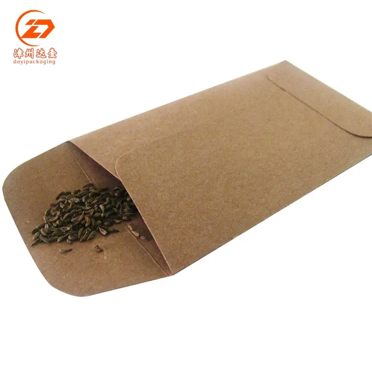 Einfache benutzer definierte kleine Größe 120g/m² Offset Plain Coin Envelope White Paper Seed Recycled Envelopes