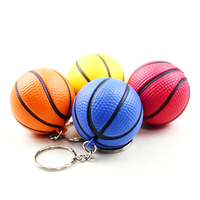 Porte-clés anti-stress mini-ballon de basket personnalisé avec logo d'usine, en gros, avec crochet en alliage de zinc pour club de basket et événements sportifs