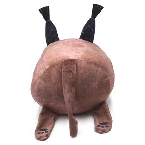 หมอนตุ๊กตาตัวการ์ตูนสีดำ Kawaii Long Big <span class=keywords><strong>Floppa</strong></span>,ตุ๊กตาแมวของเล่นยัดไส้ - Product Image 5