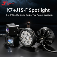 Projecteur de moto JPAD K7+J1S-F de haute qualité, phare antibrouillard LED blanc haute/basse intensité 250W 12-15V, en alliage d'aluminium, super lumineux