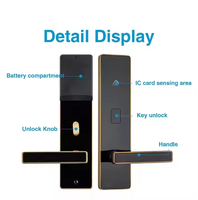 Cerradura de Puerta de Hotel RFID de Acero Inoxidable a Prueba de Fuego de 13.56MHz |   Para uso en apartamentos |   Certificado CE |   32 Años de Experiencia en Fábrica