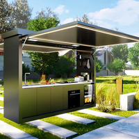 Offre Spéciale : Cuisine Extérieure Modulaire Direct Usine, Étanche, en Acier Inoxydable 304, Îlot BBQ Personnalisé avec Gril, Réfrigérateur et Évier