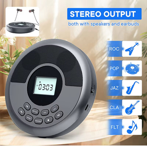 Reproductor de CD Portátil Redondo Personalizado de Fábrica de Alta Calidad con Pantalla LCD, Transmisión BT, Altavoz Integrado, Compatible con MP3 para el Hogar y Viajes - Product Image 6