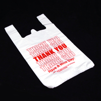 Sacs en plastique jaunes personnalisés en PE pour t-shirts, sacs de courses imprimés avec logo, sacs de transport en plastique pour l'épicerie, emballages à emporter