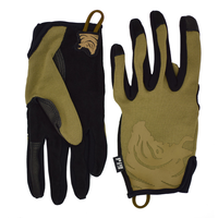 Haute qualité hommes léger patrouille rappel gant peau serré cuir de chèvre paume gants tactiques avec fonction écran tactile