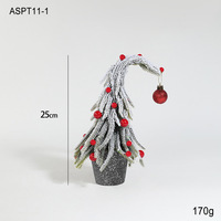Mini-sapins de Noël pré-équipés, compacts, sans assemblage, parfaits pour une décoration rapide
