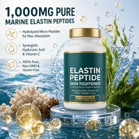 OEM ODM Marque Privée Gélules Peptides Élastine Marine Fermeté Collagène Anti Rides Anti Age Complément Beauté