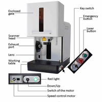 Machine de gravure laser à fibre fermée 2D 100W pour le travail des métaux avec source laser JPT Mopa
